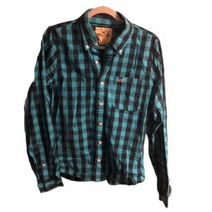 Hollister men’s plaid button down